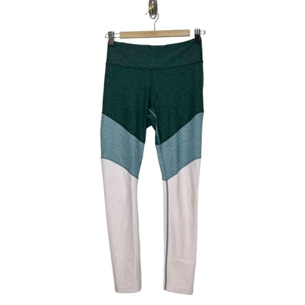 Outdoor Voices Spring 7/8 Leggings Green and Pink Small